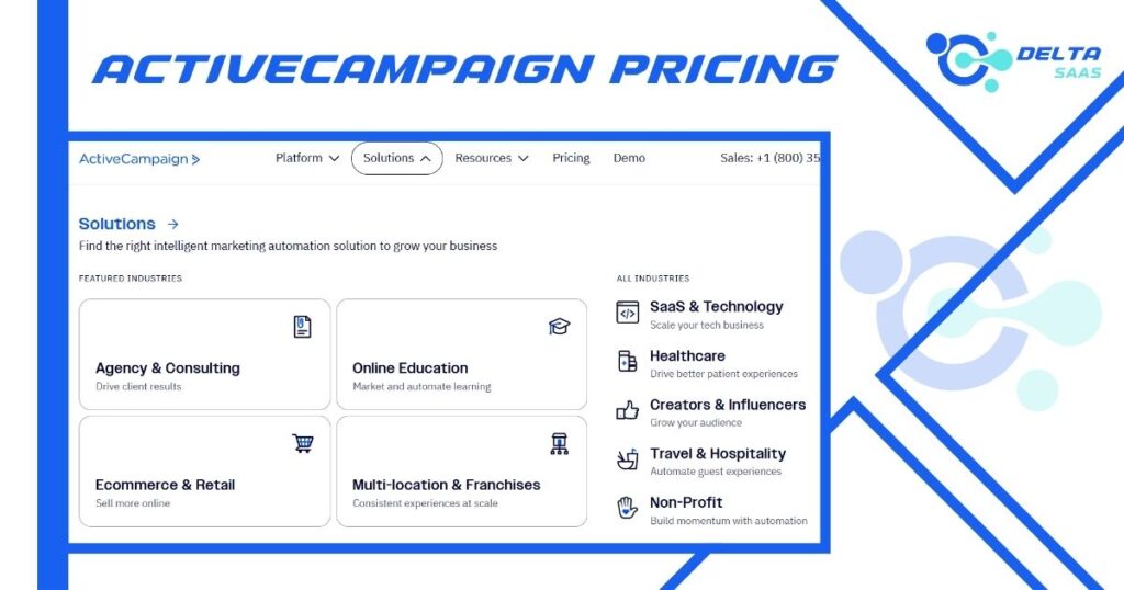 ActiveCampaign Pricing by Delta SaaS