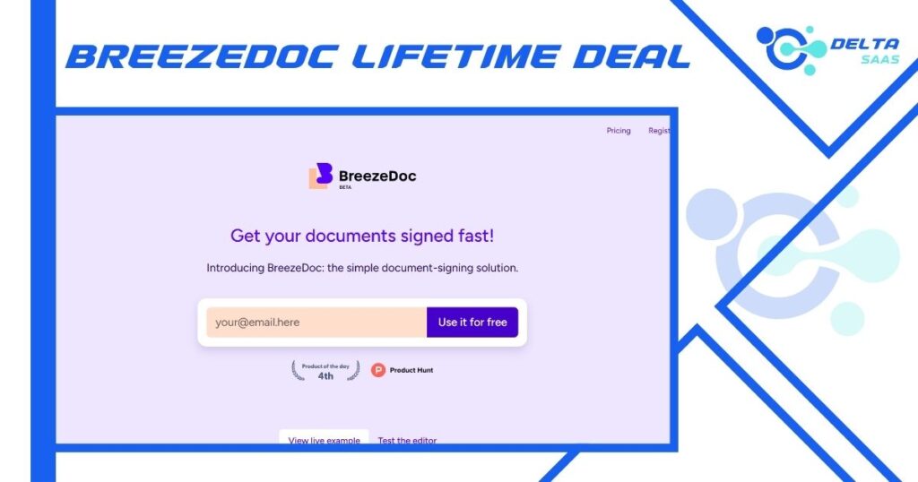 BreezeDoc Lifetime Deal by Delta SaaS