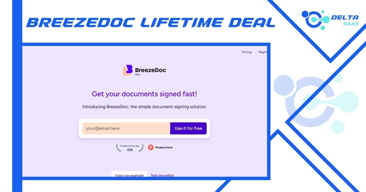 BreezeDoc Lifetime Deal by Delta SaaS