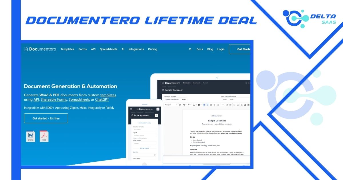 Documentero Lifetime Deal by Delta SaaS