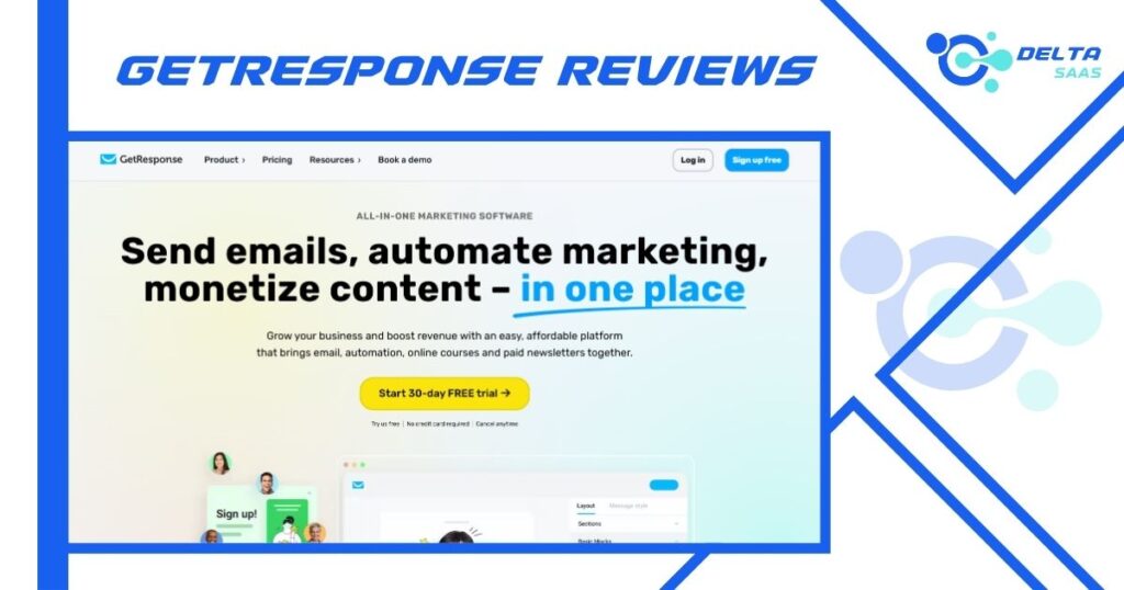 GetResponse Reviews by Delta SaaS