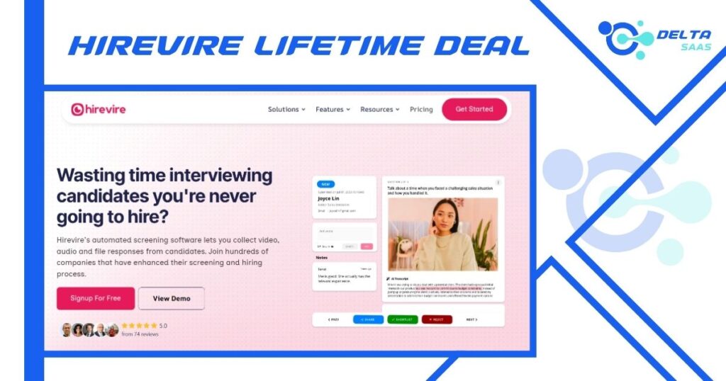 Hirevire Lifetime Deal by Delta SaaS