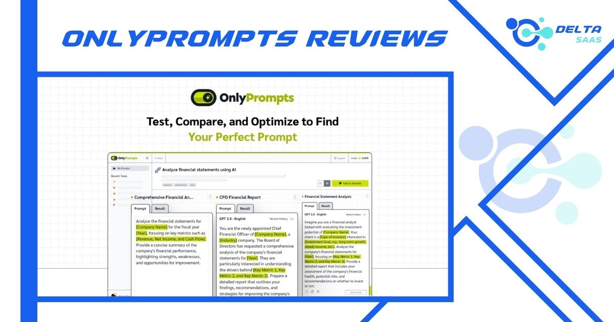 OnlyPrompts Reviews by Delta SaaS