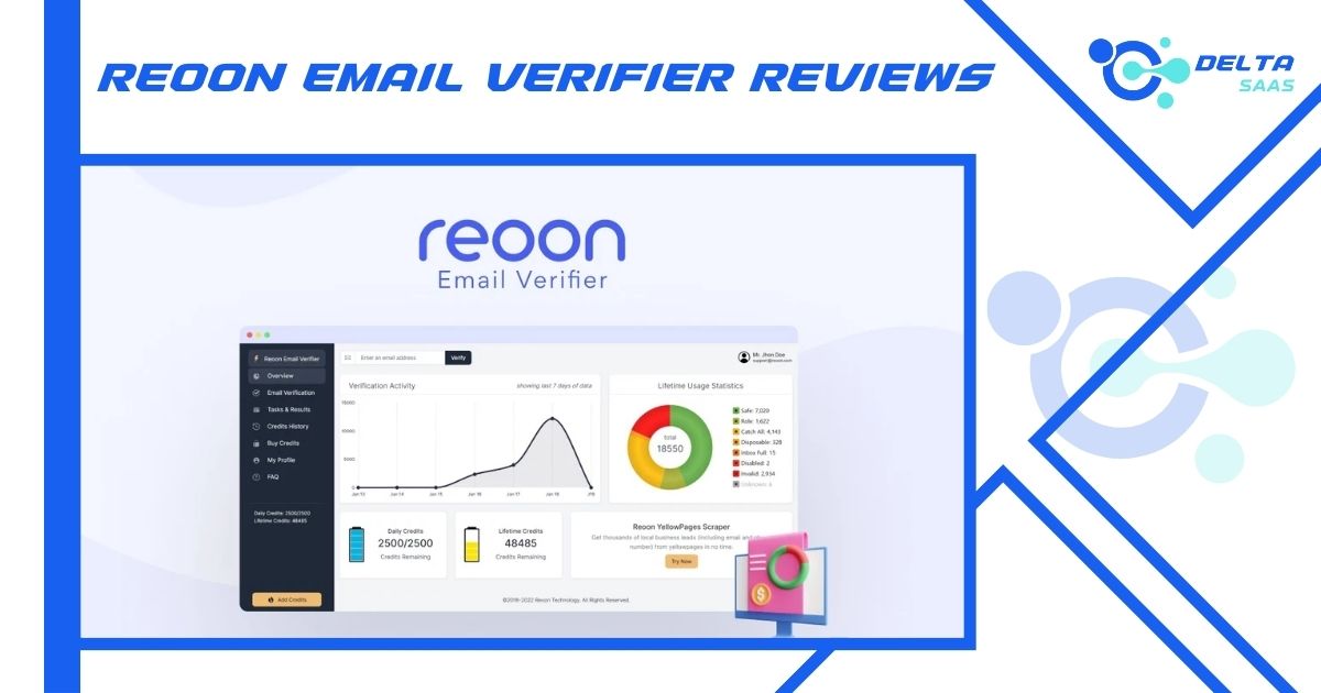 Reoon Email Verifier Reviews by Delta SaaS