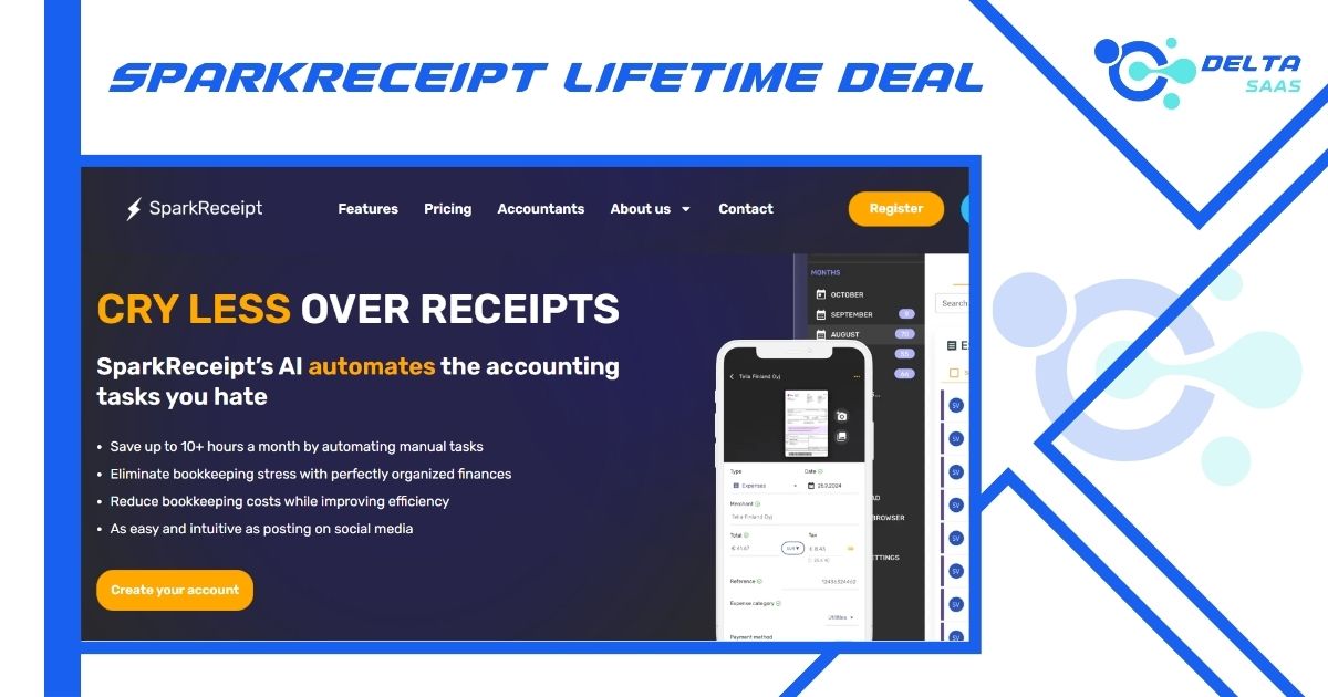 SparkReceipt Lifetime Deal by Delta SaaS