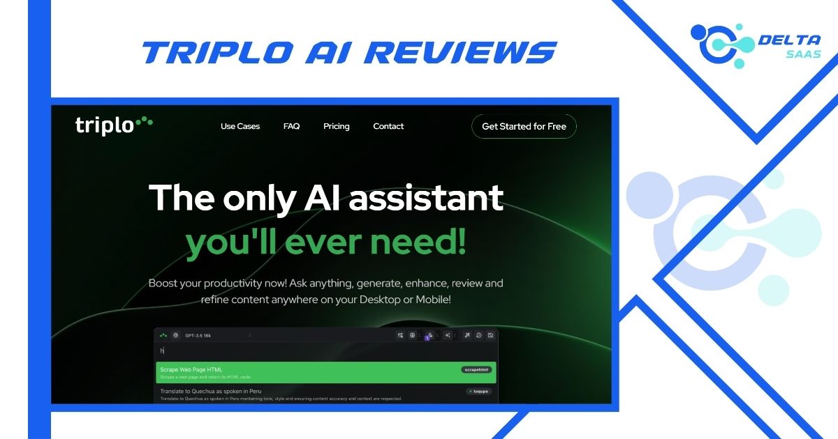 Triplo AI Reviews by Delta SaaS