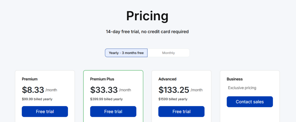 pricing plan for Tykr’s